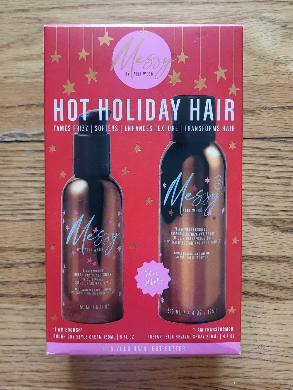 New in Box Messy by Alli Webb Hot Holiday Hair Bundle Gift Set Hair Products